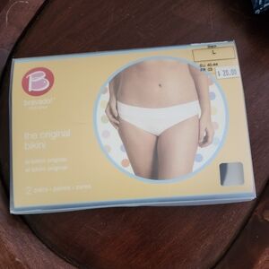 NWT Bravado Designs Black Maternity Bikini Underwear Size L